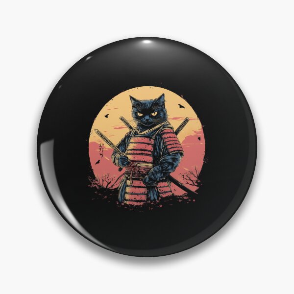 Item preview, Samurai Cat Retro Vintage Tee Warrior Japanese Art Ukiyo-E designed and sold by cawtoon.