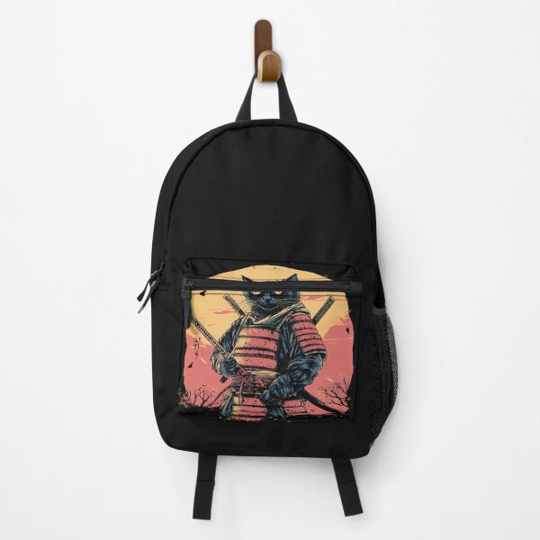Item preview, Samurai Cat Retro Vintage Tee Warrior Japanese Art Ukiyo-E designed and sold by cawtoon.