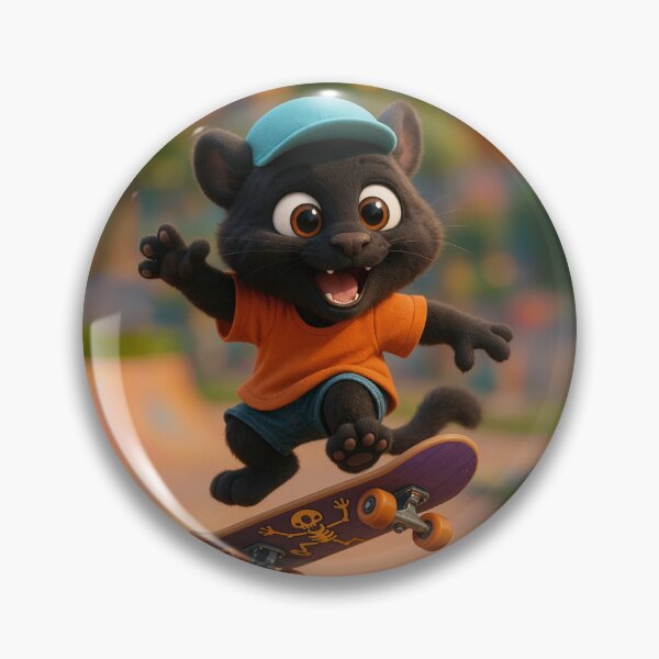 Item preview, Skater Panther designed and sold by Sillytoe.