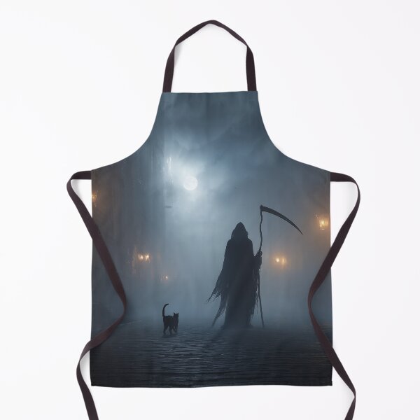 Item preview, Grim and His Cat: Midnight Walk designed and sold by ArgentoArt.