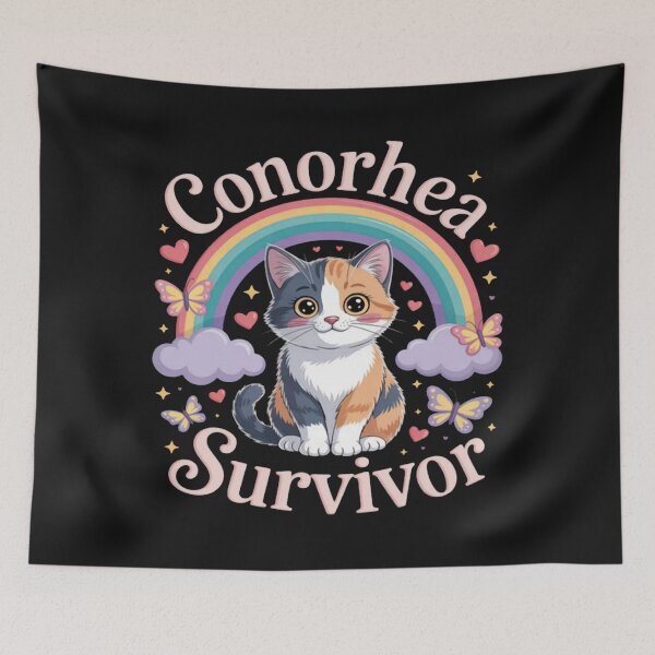 Item preview, Gonorrhea Survivor Funny Cat designed and sold by Vastingan.