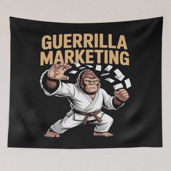 Item preview, Gorilla Karate Guerrilla Marketing Funny designed and sold by Vastingan.