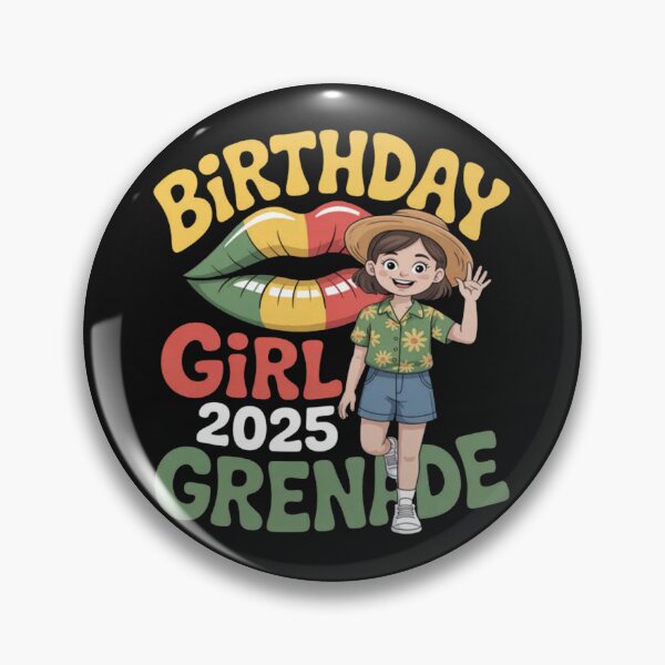 Item preview, Grenada Lips Birthday Girl 2025 Island Vacation Celebration designed and sold by Vastingan.