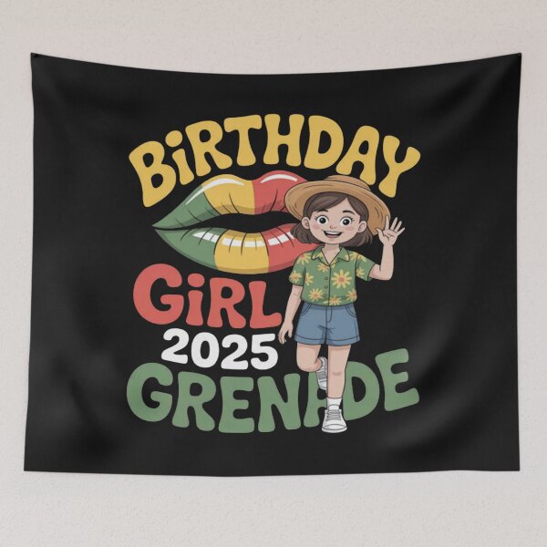 Item preview, Grenada Lips Birthday Girl 2025 Island Vacation Celebration designed and sold by Vastingan.