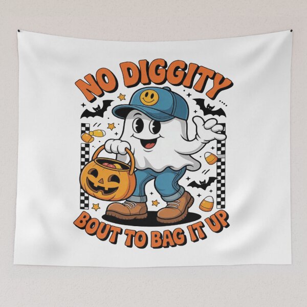 Item preview, Halloween Ghost No Diggity Bout to Bag it Up  designed and sold by Vastingan.