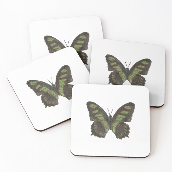 Item preview, Hand Drawn Malachite Butterfly Illustration  designed and sold by SarandipityStudioCo.
