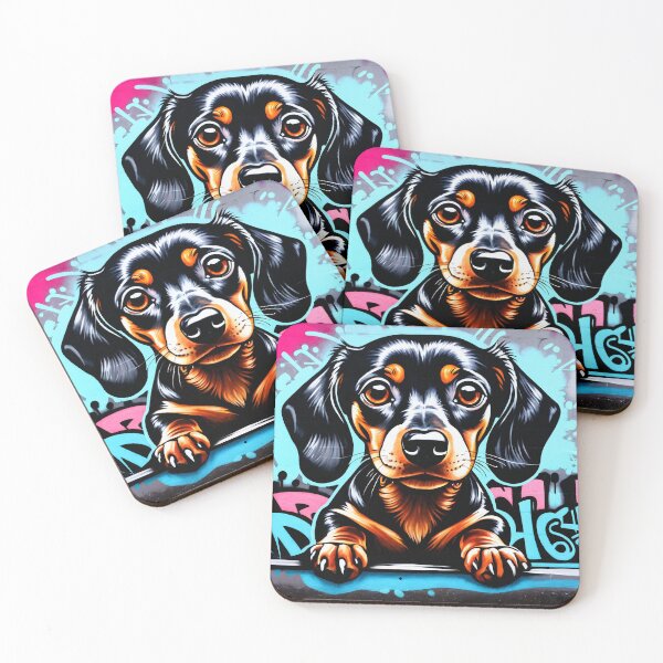 Item preview, Dachshund Graffiti Art designed and sold by Krystals-Art.