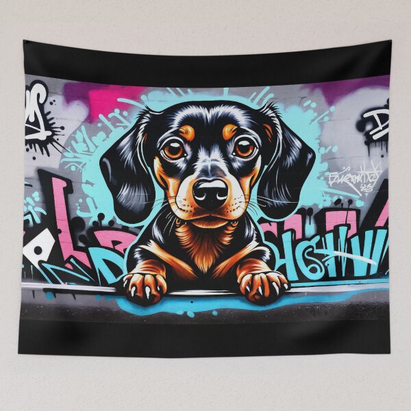 Item preview, Dachshund Graffiti Art designed and sold by Krystals-Art.