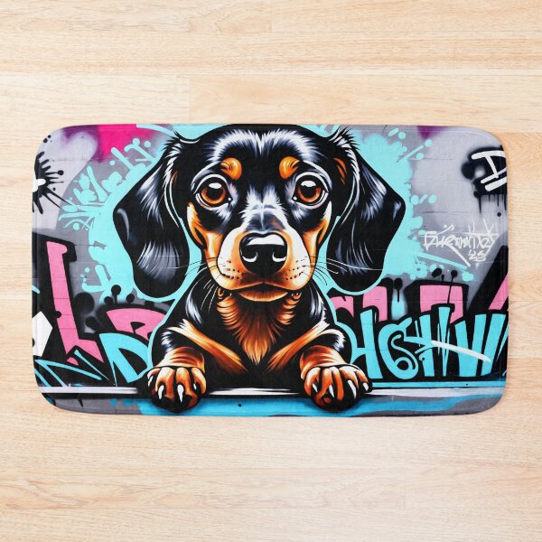 Item preview, Dachshund Graffiti Art designed and sold by Krystals-Art.