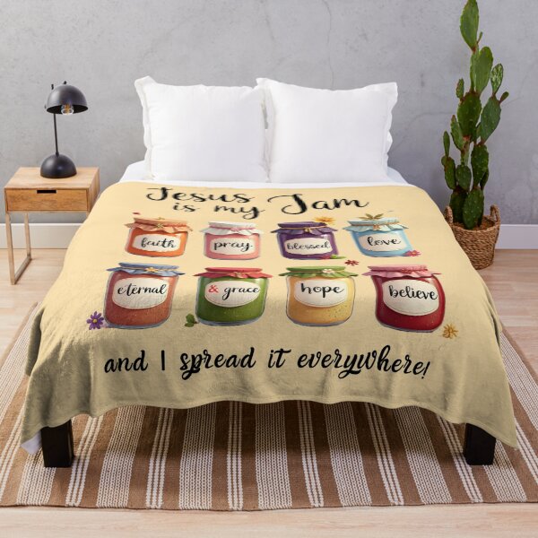 Item preview, Jesus Is My Jam and I Spread It Everywhere, Faith Shirt, Christian Apparel designed and sold by Hope & Light Designs.