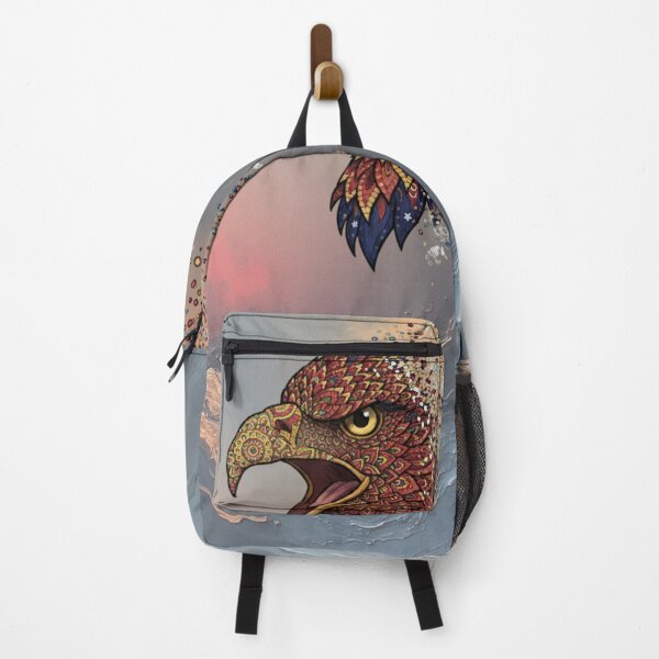 Item preview, Abstract Eagle Head – Fierce Mosaic Wildlife Art with Dispersion Effect designed and sold by DotsNSoul.