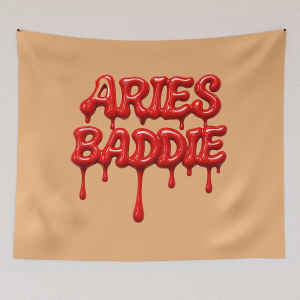 Item preview, Glossy Red & White Drip Baddie – Liquid Luxe Aries Energy designed and sold by Embrace Tall.