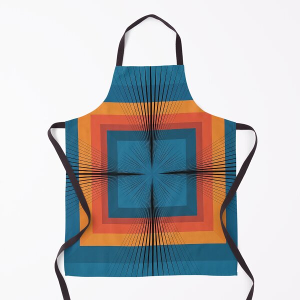 Artikelvorschau, Retro geometrische abstrakte quadratische Perspektive Kunst entworfen und verkauft von Ed & Harmony.