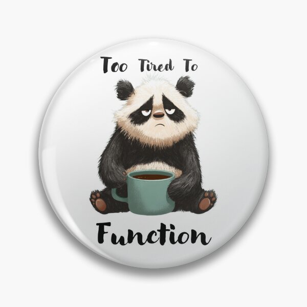 Item preview, Tired Panda with Coffee designed and sold by EastEndTownie.