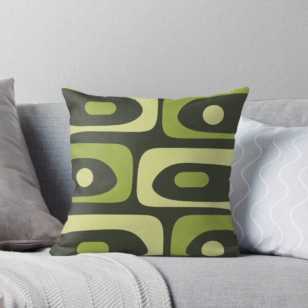 Item preview, Mid Century Modern Abstract Minimalist Piquet Pattern in Retro Chartreuse Green Tones designed and sold by kierkegaard.