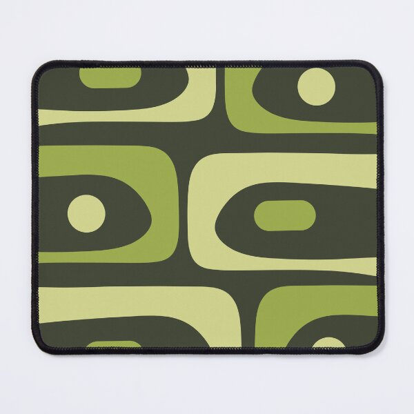 Item preview, Mid Century Modern Abstract Minimalist Piquet Pattern in Retro Chartreuse Green Tones designed and sold by kierkegaard.