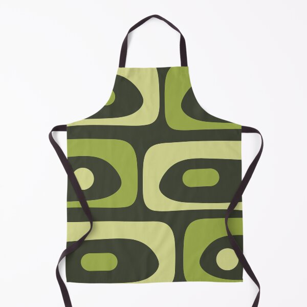 Item preview, Mid Century Modern Abstract Minimalist Piquet Pattern in Retro Chartreuse Green Tones designed and sold by kierkegaard.