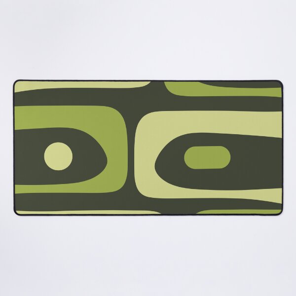 Item preview, Mid Century Modern Abstract Minimalist Piquet Pattern in Retro Chartreuse Green Tones designed and sold by kierkegaard.