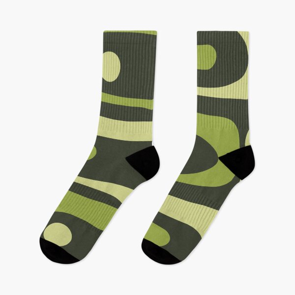 Item preview, Mid Century Modern Abstract Minimalist Piquet Pattern in Retro Chartreuse Green Tones designed and sold by kierkegaard.