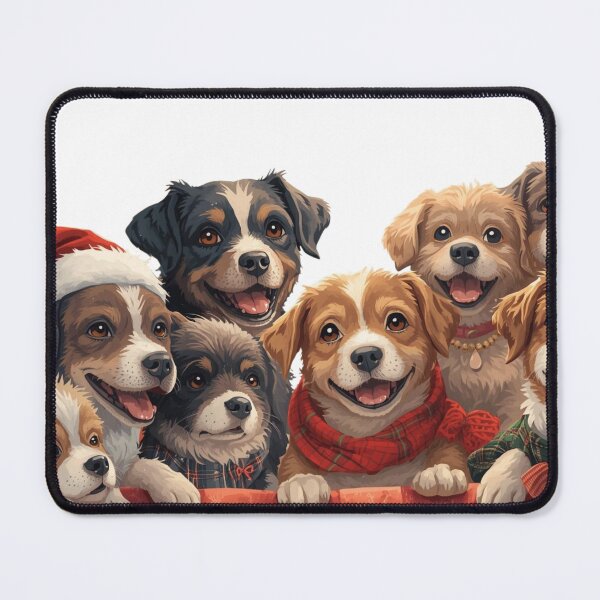 Item preview, Merry Christmas from all of us - dogs designed and sold by Vivid Creations by CJ.