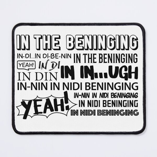 Item preview, IN THE BENINGING (BEGINNING) designed and sold by Obedience Exalted Merchandize.
