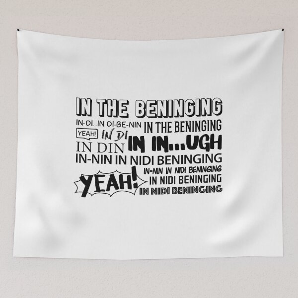 Item preview, IN THE BENINGING (BEGINNING) designed and sold by Obedience Exalted Merchandize.