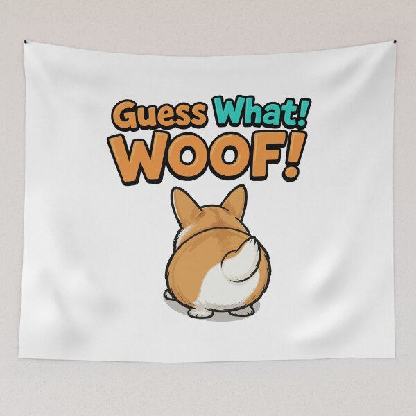 Item preview, Corgi Butt Wiggle Funny Quote designed and sold by Tong4130.