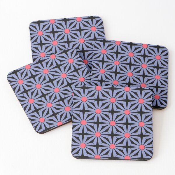 Item preview, Retro Geometric Flower Star Pattern Design designed and sold by Ed & Harmony.
