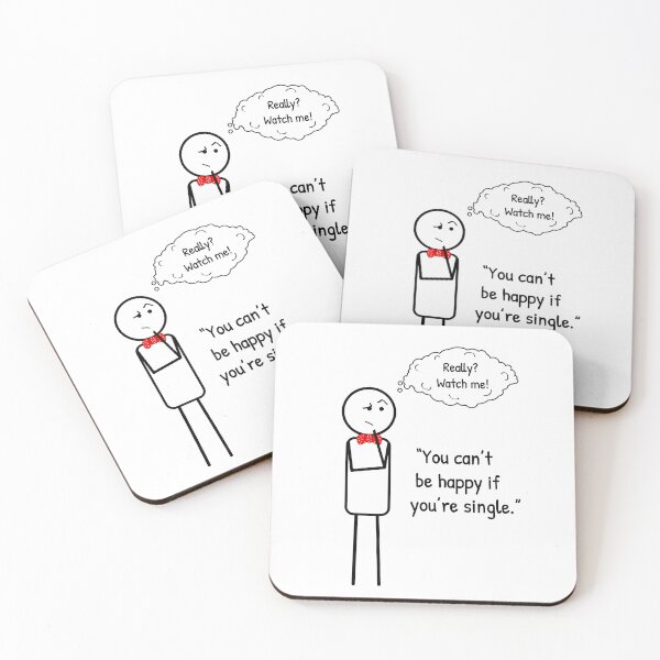 Item preview, Sometimes being single it is just conscious choice. designed and sold by ThinkMan.