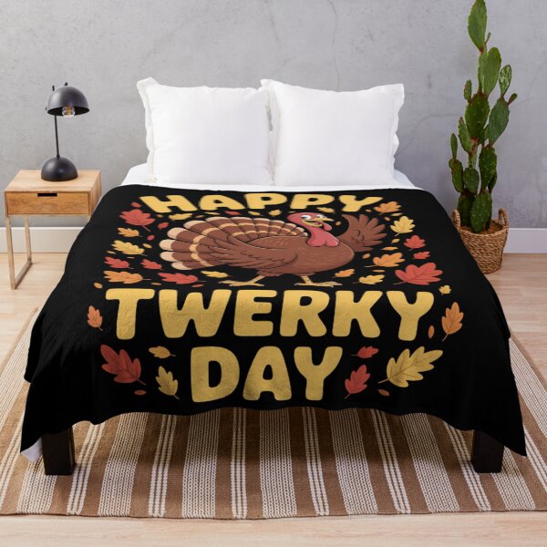 Item preview, Happy Twerky Day Turkey Butt Funny Thanksgiving Twerk Dance designed and sold by ticlitule.