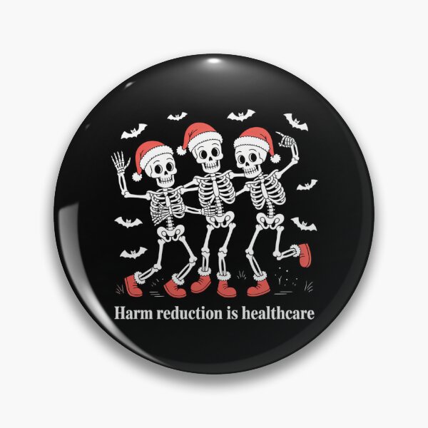 Item preview, Harm Reduction Skeleton Dancing Christmas Overdose Awareness designed and sold by ticlitule.