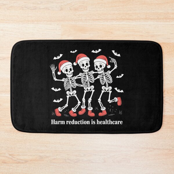 Item preview, Harm Reduction Skeleton Dancing Christmas Overdose Awareness designed and sold by ticlitule.