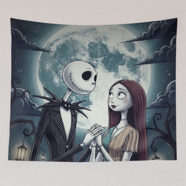 Item preview, Star-Crossed Lovers Under the Moon | Vintage Gothic Romance Art Print designed and sold by Art's Diner.
