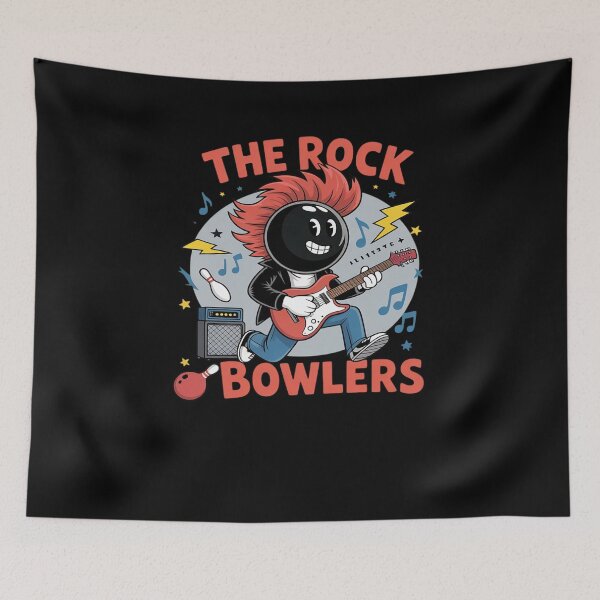 Item preview, Rock & Bowlers Funny Bowling Team designed and sold by MinaReinger.