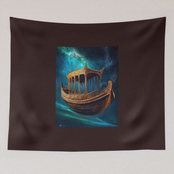 Item preview,  A Starlit Barge Embarks on a Heavenly Journey designed and sold by KilianSzmid.