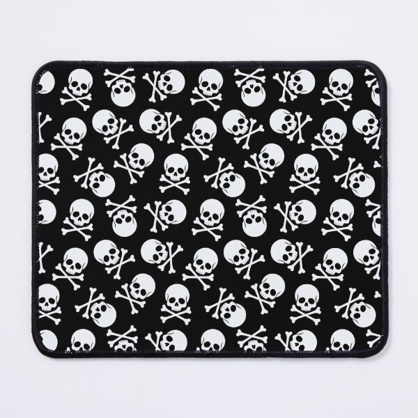 Item preview, Black and White Skull with Crossbones Pattern designed and sold by OddsomeOddree.