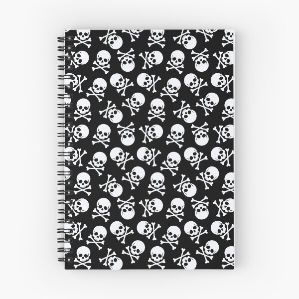 Item preview, Black and White Skull with Crossbones Pattern designed and sold by OddsomeOddree.