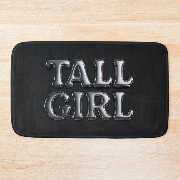 Item preview, Tall Girl” Chrome 3D Metallic Lettering – Futuristic Mirror Reflective Design designed and sold by Embrace Tall.