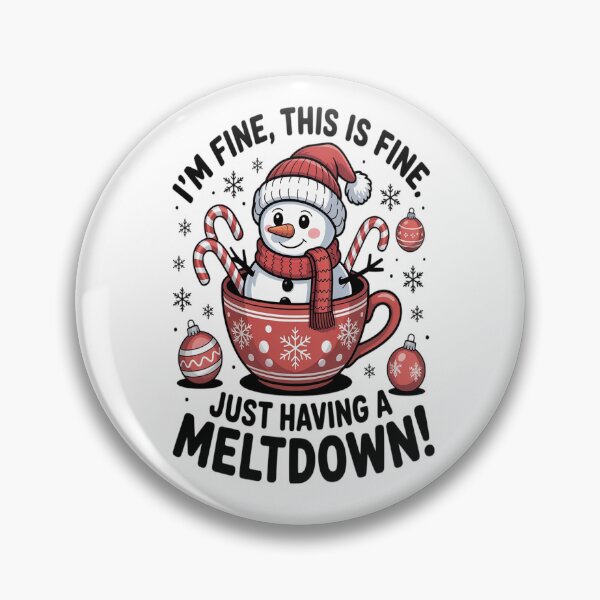 Item preview, Everything's Fine Just Having Meltdown Snowman Winter designed and sold by VladoZork.