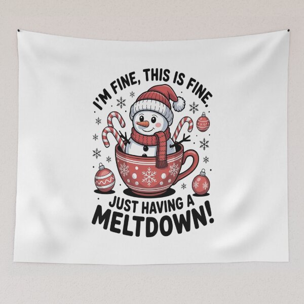 Item preview, Everything's Fine Just Having Meltdown Snowman Winter designed and sold by VladoZork.