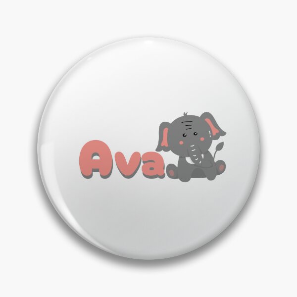 Item preview, Ava (Elephant) Name Sticker designed and sold by pikes84.