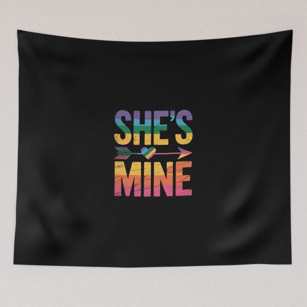 Item preview, Lesbian Couple She's Mine I'm Hers Matching LGBT Pride  designed and sold by Belkisallen.