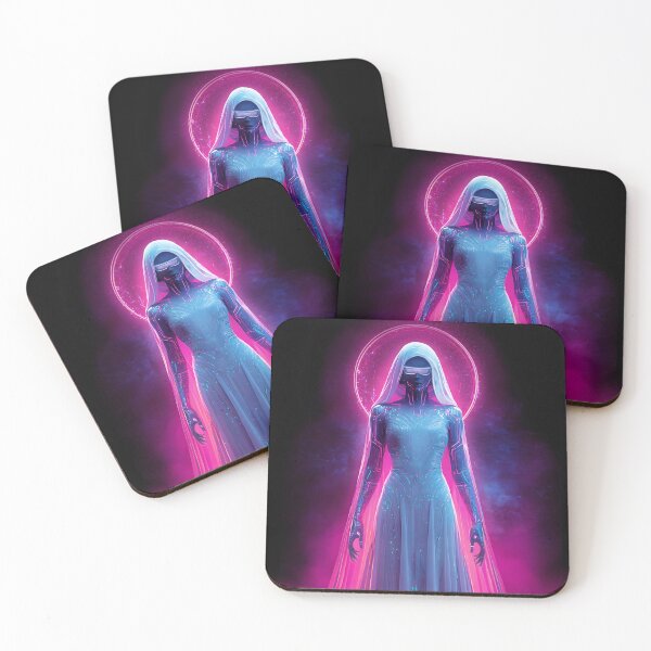 Item preview, The Mother of Code — Sancta Algorithmica Veylithia | Cyberpunk AI Goddess Art designed and sold by STITCHDROID.