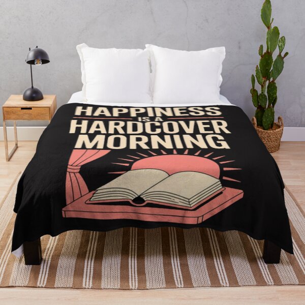 Item preview, Happiness is a Hardcover Morning Sunrise Bookworm designed and sold by Ikwalima.