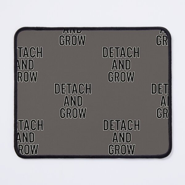Item preview, Detach and Grow Minimalist Motivational Quote (White Outline Design) designed and sold by KennyMade.