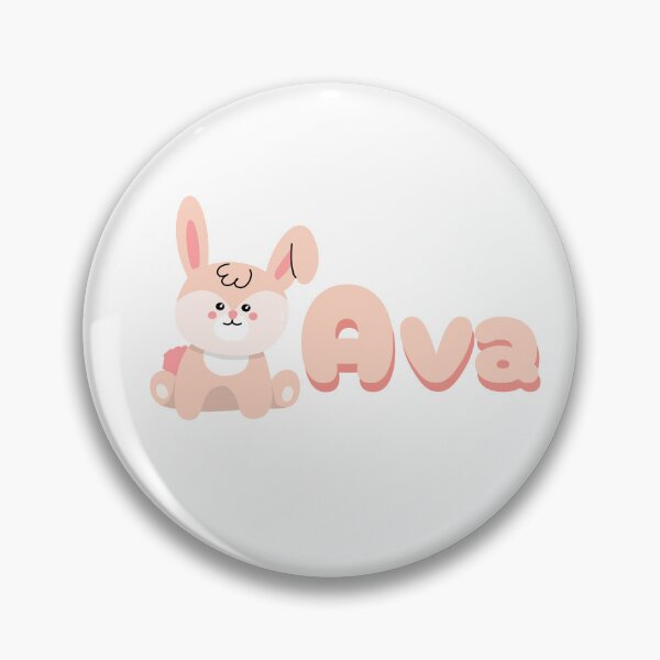 Item preview, Ava (Bunny) Name Sticker designed and sold by pikes84.