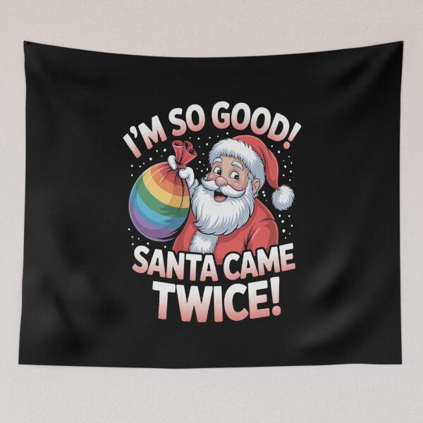 Item preview, Gay Santa Claus Christmas LGBT Pun Pride Xmas designed and sold by VladoZork.