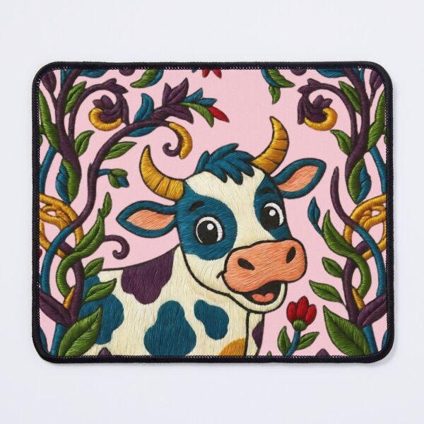 Item preview, Happy Cow Among Spring Flowers designed and sold by Ciervo Primavera.