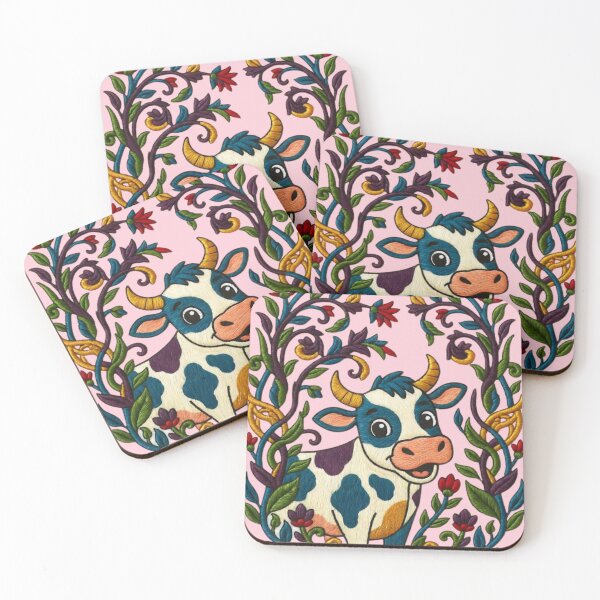 Item preview, Happy Cow Among Spring Flowers designed and sold by Ciervo Primavera.