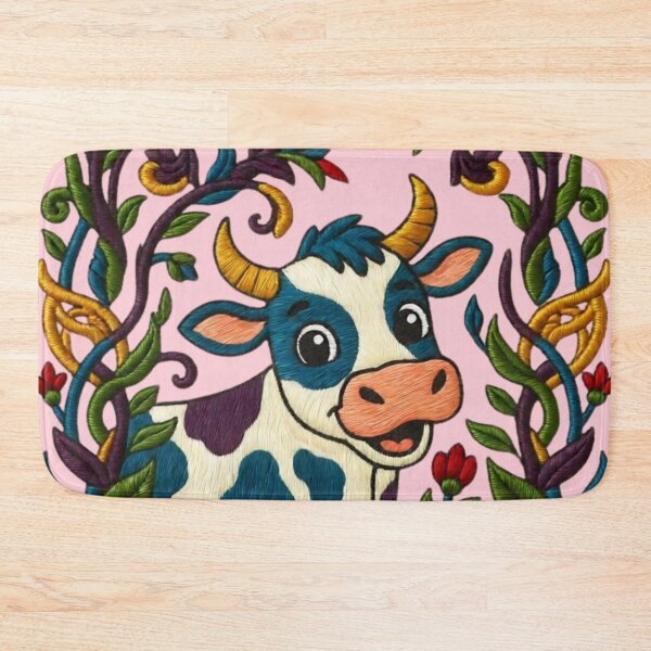 Item preview, Happy Cow Among Spring Flowers designed and sold by Ciervo Primavera.